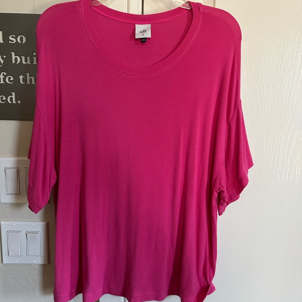 Cabi relaxed tee in hot pink